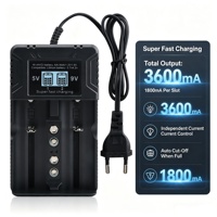 Chargeur de batterie multi-protection sécurisé, protection contre la surchauffe, les courts-circuits et l'inversion de polarité, prolonge la durée de vie de la batterie, 26800 Microphone