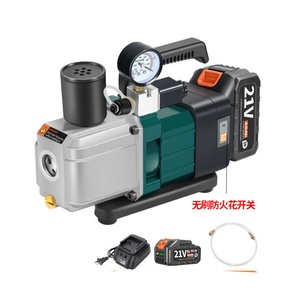 DC 18V-21V Lithium <b>Battery</b> Cordless Vacuum <b>Pump</b> Double Stage 2CFM 1/4HP with Rechargeable <b>Battery</b> and Charger for A/C Service - Product Image 3