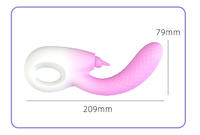 Vibromasseur multifréquence USB rechargeable, étanche IPX7, écologique, pour femme, stimulation du point G et du point C, propulsion télescopique pour auto-défense