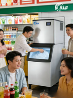 Máquina de Hielo en Cubos BLG de un Solo Toque, Máquina de Hielo Segura con Filtro de Purificación para Tiendas de Bebidas, Disponible al por Mayor