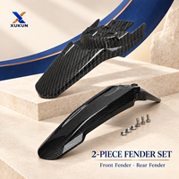Kit de protection de chaîne et de garde-boue avant et arrière en fibre de carbone pour moto électrique Sur Ron Light Bee X S - Pièces de mise à niveau