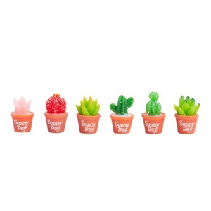 Miniatures de plantes succulentes artificielles en pot, décorations en résine pour aménagement paysager de table, style A F - Product Image 1