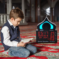 Prière numérique multifonctionnelle Heure de la ville mondiale Télécommande automatique Multi-Fonction Islamique Ramadan Mosquée Azan Horloge Musulmane