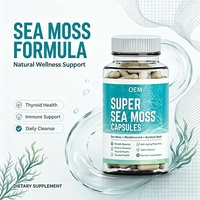 Capsules OEM Super Sea Moss 90 unités – Booster de vitalité, anti-âge, détoxifiant, soutien articulaire, thyroïdien et immunitaire