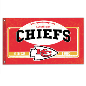 <strong>Kansas</strong> City Chiefs Custom Flag, Other <strong>Kansas</strong> City Baseball and Football Teams, New High-Quality Flag, 3*5ft Indoor/Outdoor - Product Image 1