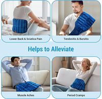 Coussin chauffant micro-ondable pour soulager les douleurs dorsales, enveloppe chauffante lestée pour les crampes, la sciatique, la taille, l'estomac, la hanche, les douleurs musculaires