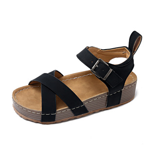 Sandales romaines à semelles épaisses pour femmes, nouvelle collection été, style européen et américain, sandales plateforme - Product Image 6