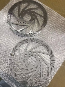 Шоссейный велосипедный дисковый ротор, плавающие колодки, Заводская изготовленная на заказ алюминиевая 7075 сталь 420C Электрический велосипед 160 180 тормозной диск - Product Image 5