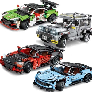 Technologie véhicule série 1:24 voiture de course modèle blocs de construction Supercar assembler retirer véhicule briques jouets pour enfants <span class=keywords><strong>gif</strong></span> - Product Image 1