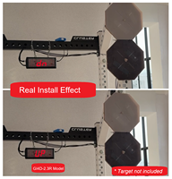 Compteur numérique LED GANXIN 3 pouces pour balles de médecine, entraînement Hyrox, équipement de gym, capteur de comptage pour Wall Ball Target