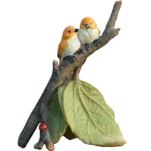 Creative Bird Figurine Resin Garden Decoration Bonsai Ornament Spring Festival Gift - Product Image 5