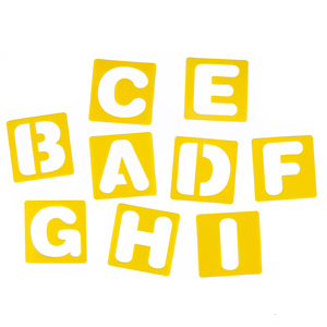 26 buah permainan prasekolah anak-anak pendidikan montesori bahasa Inggris belajar huruf pengenalan warna mainan PP Uppercase lukisan gambar Set mainan - Product Image 2