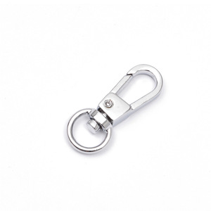 <b>Snap</b> <b>Hook</b> Key Ring Zinc Alloy Chrome Plated Metal Hardware Accessory - Product Image 2