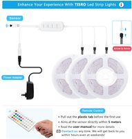Tiras LED RGB Inteligentes WiFi con Conexión a Alexa y Google, SMD 5050, Control por Aplicación, Sincronización con Música, Tira de Luz LED de 49.2 Pies
