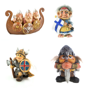 Imán de Refrigerador con Figura de Troll Noruego de Resina Personalizado de Fábrica OEM, Recuerdo de Dinamarca, Finlandia, <span class=keywords><strong>Islandia</strong></span>, Suecia, TROLLS en BARCO VIKINGO - Product Image 4