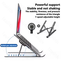 Support de refroidissement pliable pour ordinateur portable avec ventilateurs, support portable, tapis de refroidissement pour ordinateur portable, ventilateur USB, stable