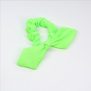 Yiwu usine hotsale fait main fluorescence fluorescente oreilles de <span class=keywords><strong>lapin</strong></span> bowknot <span class=keywords><strong>bandeau</strong></span> pour les filles - Product Image 2