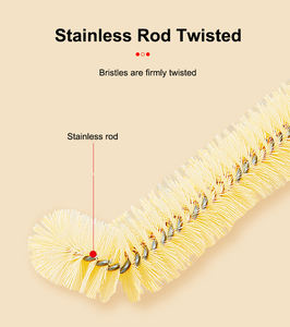 Precio de fábrica Material PET cerdas <span class=keywords><strong>Glasas</strong></span> o cepillo de botella de plástico cepillo de pelo duro taza de agua cepillo de limpieza a fondo - Product Image 2