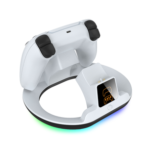 Base de Carga Rápida para Control de PS5, Cargador Inalámbrico Doble con Pantalla LED para PlayStation <span class=keywords><strong>5</strong></span> Slim <span class=keywords><strong>Pro</strong></span> <span class=keywords><strong>DualSense</strong></span> - Product Image 6