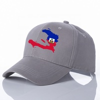 Yongnuoxin — chapeau de Baseball personnalisé, casquette ajustable, 100% coton, motif drapeau Haitian, vente en gros