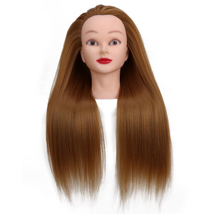 Factory Outlet 100%, maniquí <span class=keywords><strong>de</strong></span> entrenamiento <span class=keywords><strong>de</strong></span> salón <span class=keywords><strong>de</strong></span> cosmetología sintética, cabeza <span class=keywords><strong>de</strong></span> Maniquí <span class=keywords><strong>de</strong></span> peluquería recta para <span class=keywords><strong>corte</strong></span> <span class=keywords><strong>de</strong></span> <span class=keywords><strong>pelo</strong></span> - Product Image 2