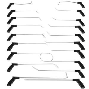 مجموعة أدوات ZR PDR الاحترافية لإصلاح انبعاجات السيارات بدون طلاء، 34 قطعة، قضبان دفع خطافية لإصلاح أضرار البرَد، طقم إزالة الانبعاجات، أدوات يدوية - Product Image 2