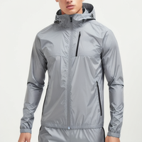 Chaqueta cortavientos ligera de nailon para hombres y mujeres