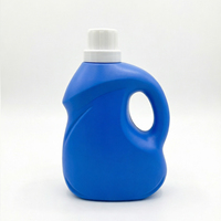 Bouteille de lessive JiSheng 2L en HDPE avec bouchon à vis anti-fuite, impression de logo personnalisée, conteneur de savon liquide