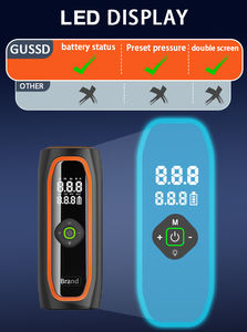 電動ミニデジタルワイヤレスポータブルコードレスタイヤインフレーター車用空気ポンプコンプレッサータイヤインフレーター充電式 - Product Image 6