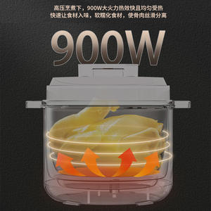 Olla a Presión Eléctrica AUX de 6.1-8.0L, Antiadherente, con Temporizador Inteligente, Multifuncional para el Hogar, para Cocinar Arroz - Product Image 5