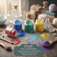 LEQU Happy And Fun Bulk Mica-Pulver-Set 24 Farben, Harzfarbpigment für Bastelbedarf Großhandel
