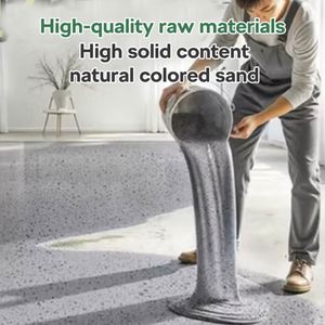 DEQI High Hardness and Wear-resistant <b>Epoxy</b> Colored Sand <b>Floor</b> Paint Marble <b>Floor</b> Self-leveling Paint for Bedrooms Offices - Product Image 2