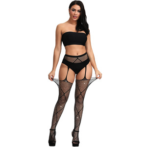 2025 женские однолинейные колготки со стразами - Product Image 2