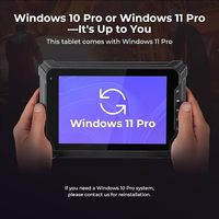 Tablette robuste sous Windows, 8 pouces, Windows 11 Pro, conçue pour résister aux environnements les plus difficiles, y compris les chutes de 1,22 m, 8 Go + 128 Go