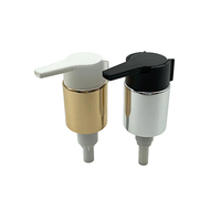 Offre Spéciale gauche-droit verrouillé lotion pompe or en aluminium pompe de traitement avec l'extérieur printemps pour corps 24/410