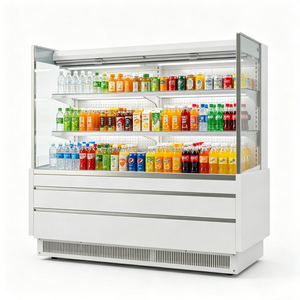 Vitrina refrigerada comercial de 1.5m con cortina de aire para conservación de alimentos, tipo Hot Pot, con exhibición refrigerada por aire. - Product Image 1