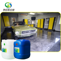 Kit de peinture de sol pour garage ménager, set étanche, ensemble de peinture de sol en époxy résistant à l'humidité et aux friction