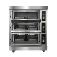 Four à sole à gaz multifonctionnel commercial pour boulangerie, machine à cuire la pizza et le pain, équipement de boulangerie pour boulangerie artisanale