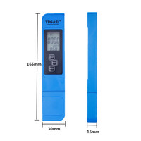 Fonction de conductivité 0-5000ppm stylo testeur de qualité de l'eau 3 en 1 TDS EC compteur de température