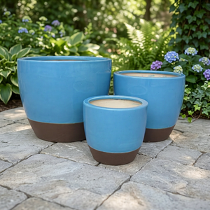 Macetas Modernas de Cerámica Esmaltada para Jardín, Maceteros para Plantas Verdes, Diseño Minimalista para Escritorio, para Plantar Árboles en el Jardín - Product Image 3