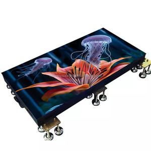 Dalles de sol LED interactives 3D P3.91P4.81 500x1000mm, étanches, pour scène, adaptées aux événements de mariage et de fêtes. - Product Image 1
