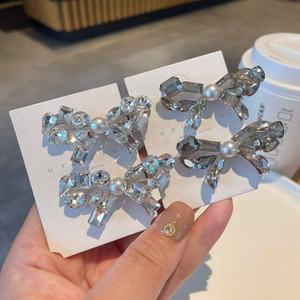 Gran oferta, Clip de flecos de diamante a la moda, horquilla delicada, temperamento, pinza de pelo para chica brillante de diamante, Clip de lazo, accesorios para el cabello - Product Image 6