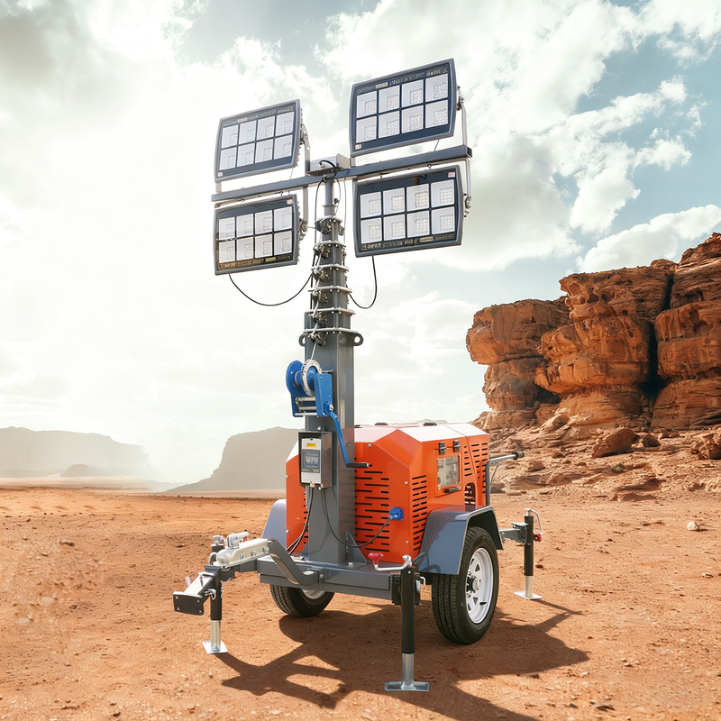 Mobile Light Tower LED Lift Portable
