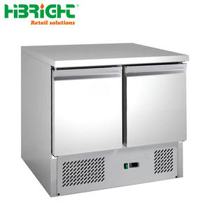 Barra de ensalada comercial de acero inoxidable, mesa de preparación de sándwich, refrigerador, Saladette - Product Image 2