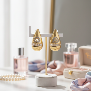 Di alta qualità Design arcobaleno Vintage religioso orecchio borchie alla moda gioielli per le donne con lega di perle stile elegante a buon mercato - Product Image 3