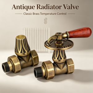 <span class=keywords><strong>Valvola</strong></span> di Controllo Radiatore in Ottone Artigianale Premium Stile Antico, Filettatura Esterna 1/2'' per Radiatori, <span class=keywords><strong>Valvola</strong></span> di Chiusura per Riscaldamento, Fornitura all'Ingrosso - Product Image 1