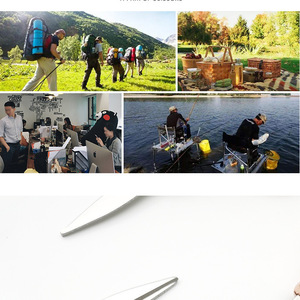 Ciseaux en acier inoxydable en forme de huit, multi-usages, avec poignée en plastique, portables pour la pêche et la manipulation de lunettes - Product Image 4