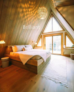 Cadre de type A petite maison préfabriquée modulaire Structure <span class=keywords><strong>en</strong></span> acier étanche Maison triangulaire <span class=keywords><strong>en</strong></span> bois pour appartements Resort - Product Image 5