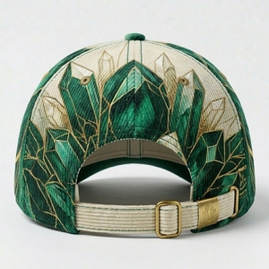 Gorra de Béisbol Geométrica de Pana, 6 Paneles, Ajustable, Unisex, Moda Casual para Primavera/Verano - Product Image 5