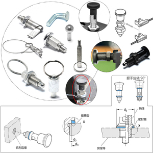 Iks415 <span class=keywords><strong>mini</strong></span> có thể thu vào nén chỉ số pit tông M8 M10 M12 M16 chỉ mục pin kéo konb <span class=keywords><strong>Mini</strong></span> pit tông - Product Image 6